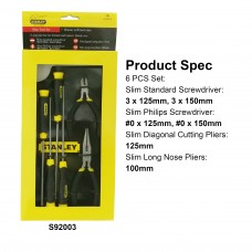 Stanley Cushion Grip 2 Screwdriver Set 92003